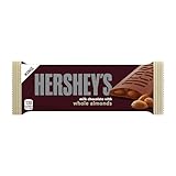 HERSHEY'S Milk Chocolate with Whole Almonds Candy Bars, 2.6 oz (18 Count)