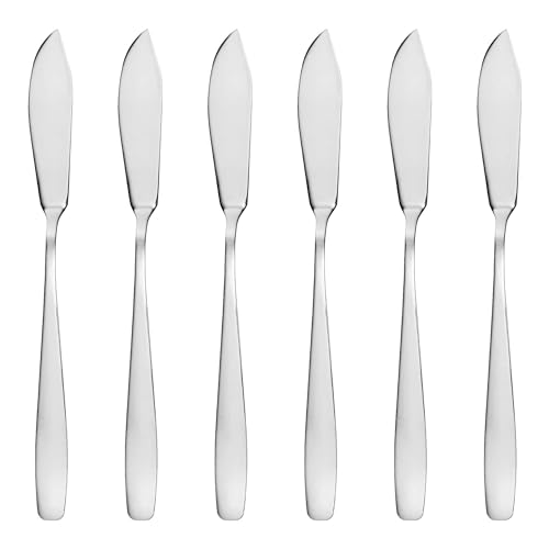 GRÄWE Fischmesser Königstein Set 6-teilig, Fischset für 6 Personen, Messer für Fisch, Edelstahl poliert, spülmaschinengeeignet