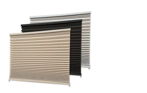 RV Window Shades Blinds 32 W X 24 H Privacy Shades for motorhomes- Easy Installation UV Protection Light Blocking for Camper Vans dim Out Black Fabric (Cappuccino 14 * 24)