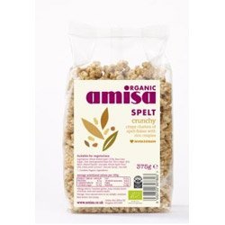Confezione da 12 pezzi di farro biologico Amisa croccante 375 g