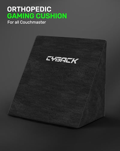 Image of Couchmaster CYBACK, Ergonomic Gaming Lumbar Pillow with Memory Foam, Back Cushion for Optimal Comfort in Couch & Bed
