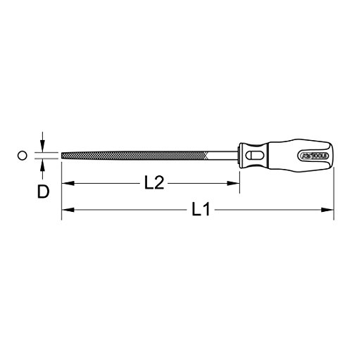 Lime ronde bâtarde KS Tools 962.7201 Berylliumplus 250mm - 2