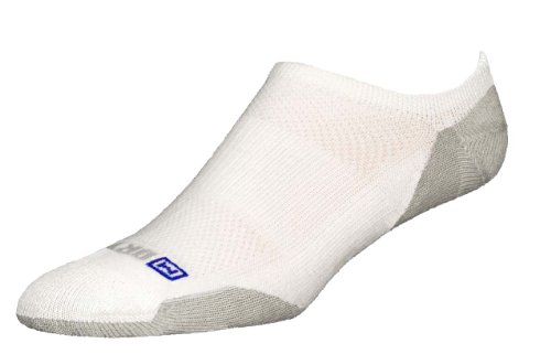 Drymax Sport Lite-Mesh No Show (White X-Large)