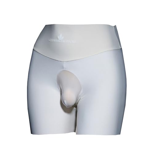 LESOYA Men's Sexy Ice Silk Panties High Waisted Breathable Semitransparent Boxer Briefs Boy Shorts Underwear