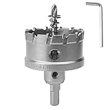 Materiales de alta calidad: la sierra de corona TCT está hecha de carburo TCT de acero de alta velocidad HSS, resistente al desgaste, borde afilado, alta resistencia, alta precisión, corte suave, especialmente resistencia al impacto.