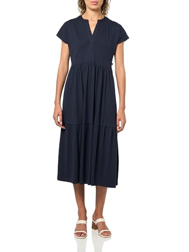 Nautica Women's Short Sleeve Midi Dress Night Sky, Small