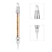 ZEOHBETY Nail Art Sculpture Pen, 5Pcs Dual Tipped Dotting Pen and Silicone Nail Tools for Resin, Silicone Brushes, Acrylic Pen, Nail Art Brushes, Nail Foil Carving Drawing Effect Shaping Drawing