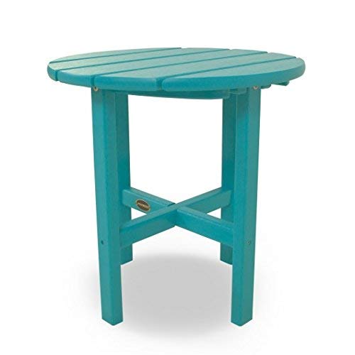 Polywood Rst18Ar Round 18" Side Table, Aruba #TOP3
