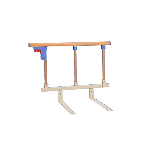 LYFHL Barandilla de Seguridad de la Cama Plegable Guardia Lateral para Personas Mayores, los Adultos ayudan a Manejar la Barra para discapacitados Barandilla de Metal Hospital Barra de Parachoques