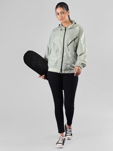 Image of CHKOKKO Sunscreen Jacket for Women Hooded Zipper Sports Jacket |Pack of 2 | UV Protection | Sun Protective | Lightweight Water Resistant | Riding Biker | Outdoor Travel Gym Running