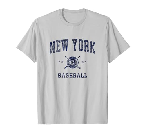 Design rétro rétro New York Vintage Baseball T-Shirt