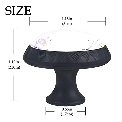 Boutons de meuble libellule en verre pour décorer la chambre - 5