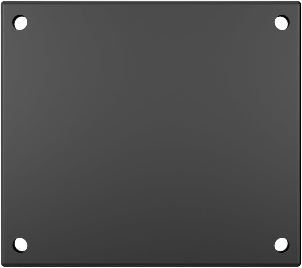 5-Inch Mounting Plate for Lighted Address Numbers by LN LUMANUMBERS, Durable Stainless Steel, (For 2 Numbers, Charcoal Gray)