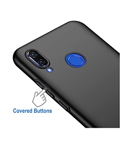 Image of Mobile Back Cover Case for Honor 10 Lite (Silicone Case|CameraProtection|Black SC1510)