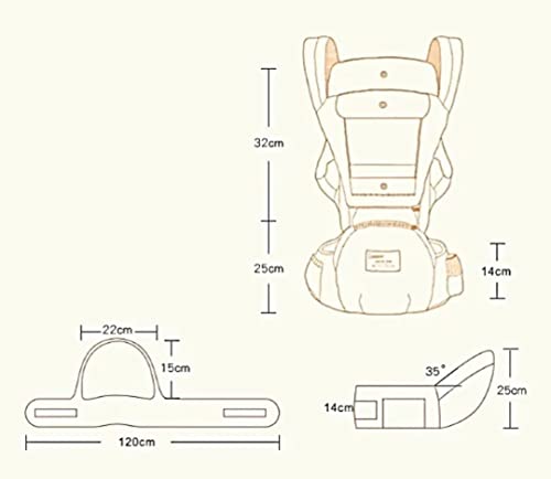 Canguru Ergonômico Bolsa Bebê 12 Posições Com Assento 3 Em 1