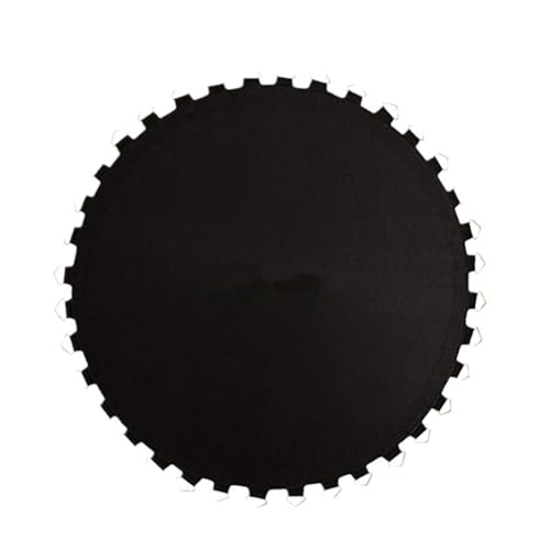 Tappeto Elastico Telo Ricambio Trampolino, Tappetino da salto a molla di sicurezza con anelli a V, Accessori per trampolino rotondi resistenti ai raggi UV resistenti all'acqua, 14FT(88 buckle),Black
