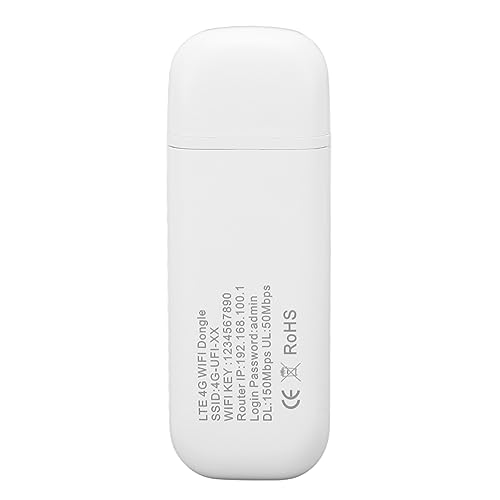 Ponto de Acesso Wi-Fi Portátil 4G, Modem USB 4G LTE Leve 150 Mbps Alimentação USB para Tablets (Bran