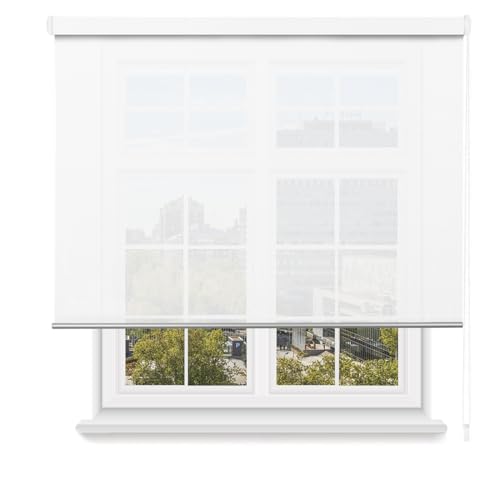 MERCURY TEXTIL Rollo für Türen und Fenster, Wärmedämmung, lichtdurchlässig, Montage an Wand und Decke (100 x 200 cm, Weiß) MERCURY TEXTIL Rollo für Türen und Fenster, Wärmedämmung, lichtdurchlässig, Montage an Wand und Decke (100 x 200 cm, Weiß)