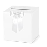CXSAZRY White Wedding Card Box for Wedding Cards At Reception, Birthday, Baby Shower, Graduation Box Party, Raffle, Anniversaries，Money Boxes Holder