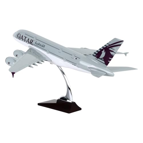 Image of Toys Uncle Diecast Aeroplane Scale Model, (A380 Qatar, 46 CM)