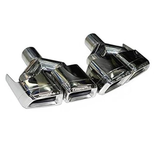 Silencieux d'échappement Mercedes W212 W204 AMG E63 quadruple sortie en acier inoxydable argent