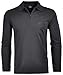 Produktbild Ragman Herren Softknit-Poloshirt Langarm mit Zip XL Schwarz