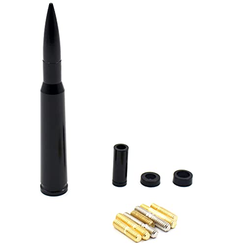 Image of 5.5 inch 50 Cal Bullet Car Truck Antenna Mast Vehicle Short Radio Antenna Replacement for Ford F Series Super Duty Ranger Explorer Dodge RAM 1500 2500 3500 Classic Pickup Trucks