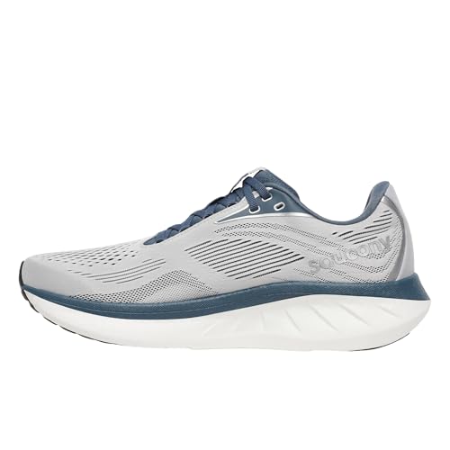 Saucony Women's Ride 18 Sneaker, Cloud/Dusk, 45 EU