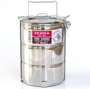 3 -Tier Stainless Steel Food Carrier 12 Cm