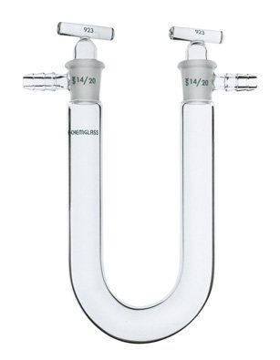 Chemglass CG-1297-01 Series CG-1297 Schwartz Drying Tube, 130 mm Width, 145 mm Height