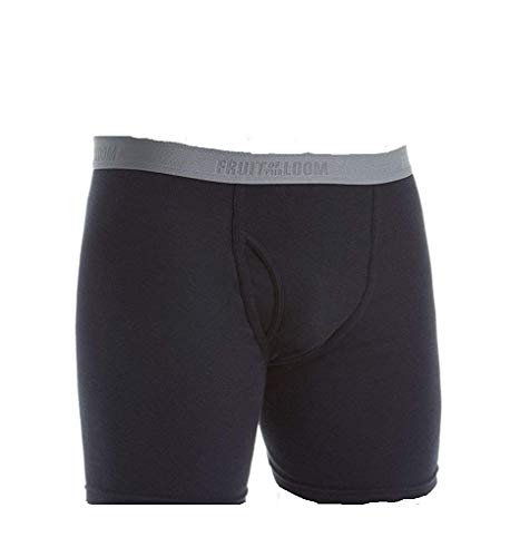 Fruit of the Loom Men's Boxer Briefs Signature Collection 5-Pack Super Soft Ring Spun Cotton