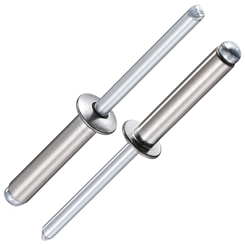 Image of Wensilon (150Pcs) 3 /16 inchx1 inch stainless steel blind pro Rivets,Steel handle and stainless steel mandrel