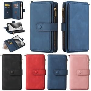 Étui portefeuille iPhone 16 rose avec fermeture éclair pour sorties - 2