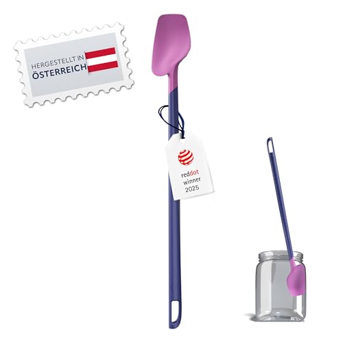 SIOUX Restelöffel Tenya, Premium Silikon, BPA-frei, Flexibel Spülmaschinenfest, Lila-Blau, 1 Stück