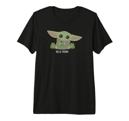T-shirt premium Grogu Star Wars en maille douce supérieure et imprimé durable