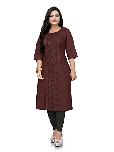 Image of Women's Embroidered Plus Size Kurtis