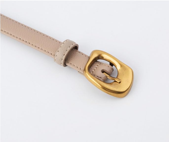 Skinny Leather Belt for Women Casual Waist Belt with Gold Buckle Fashion Ladies Belt for Jeans Pants Dress4