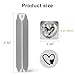 Yoption 6mm 1/4'' Double Heart Metal Stamp, Metal Punch Stamping Tool DIY Arts and Crafts Supplies for Stamping/Punching Jewelry, Clay, Leather, Wood