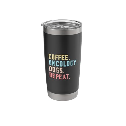 Funny Coffee Tumbler with Dog Oncology Design