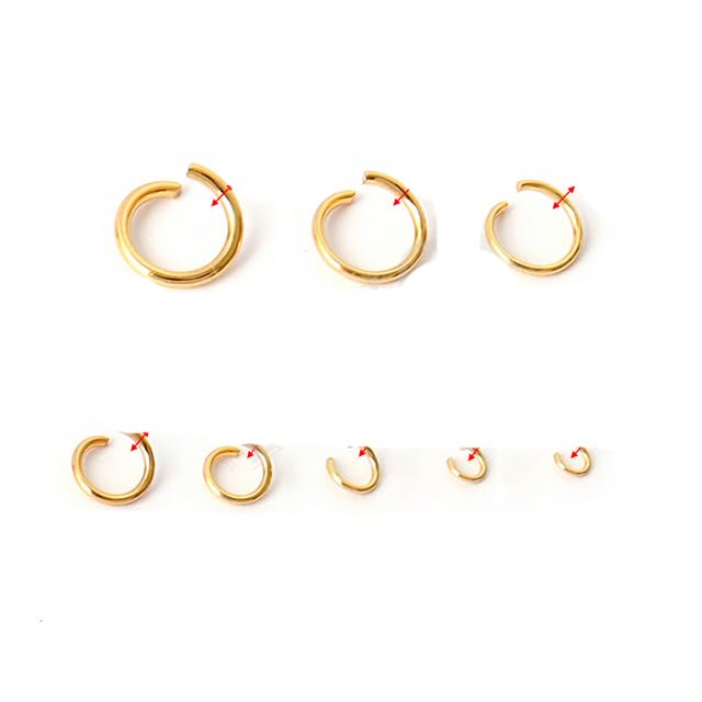 UNICRAFTALE 2000 pezzi Anelli di salto Aperti in Acciaio Inox 4mm Mini Anelli Rotondi Connettori Anello di Giunzione per la Produzione di Gioielli Orecchini Bracciali Collane Accessori