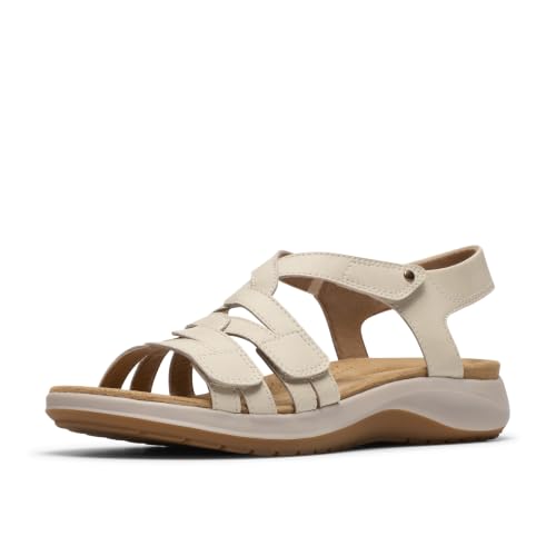 Clarks Paige Maelynn cuir crème mocassins femme élégants 9.5 Wide