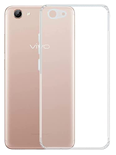Image of COVERBLACK Soft Rubber Silicon Clear Back Cover Compatible Model for Vivo Y53i - Transparent