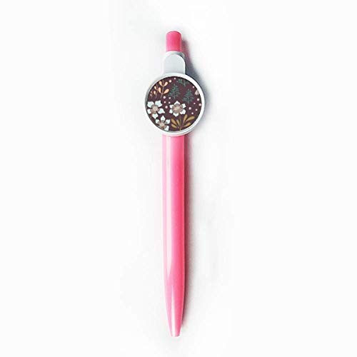 Stylo à bille rétractable fleur marine bleu idéal pour s'organiser au bureau ou à la maison