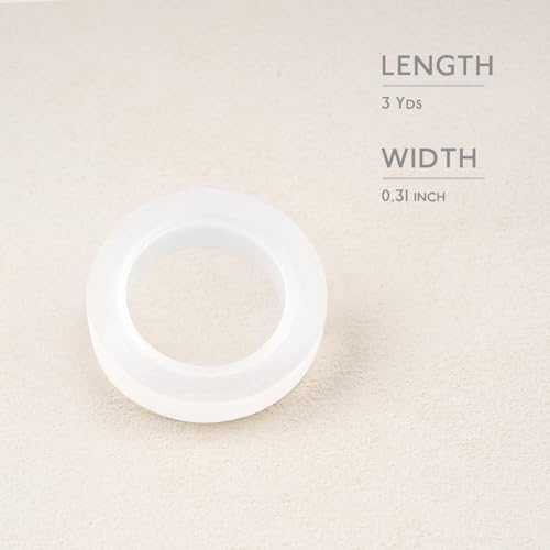 Image of WENNALIFE Hair Extension Tape Roll Single Sided, Transparent Tape for Hair Extensions, No Residue Tape in Tape Replacement Strong Adhesive Easy to Cut, 3 Yards x 0.3 Inch /Roll