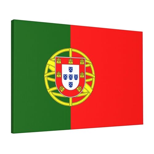 Drapeau portugais en toile murale pour déco de chambre chic