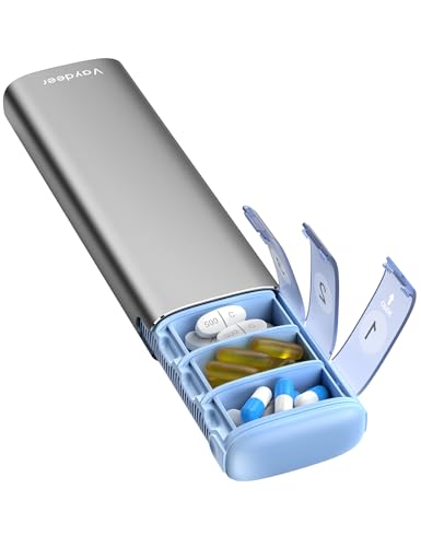 Vaydeer Pill Organizer �s���P�[�X 1�T�� ��P�[�X ������ �T�v�������g�P�[�X �g�їp ����� �T�v�������g�A���܁A�r�^�~���A��p�i���T�C�Y�A�O���[�j