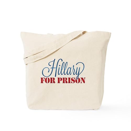 CafePress Hillary for Prison Tote Bag Reusable Natural Beige Canvas Shopping Bag