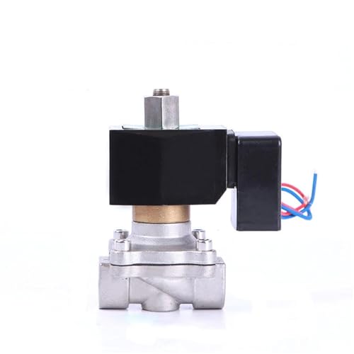 Électrovanne 1/2 normalement ouverte inox 12VCC pour eau et air fluide - 2