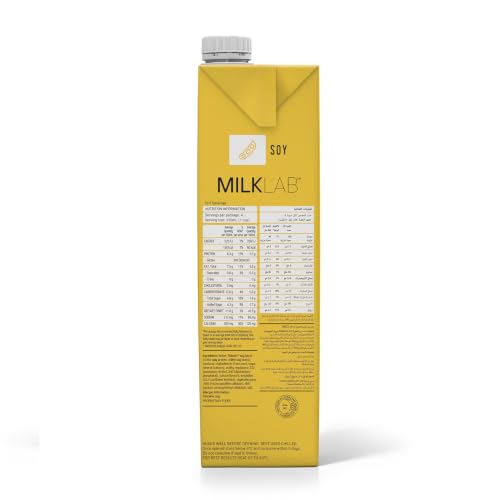 Image of MILKLAB Soy Barista Milk 1L | Plant-Based Milk for Cafe-Style Coffee at Home | Smooth & Creamy Soy Milk | Dairy-Free, Gluten-Free, Vegan | Fortified with Calcium | Perfect for Coffee Enthusiasts