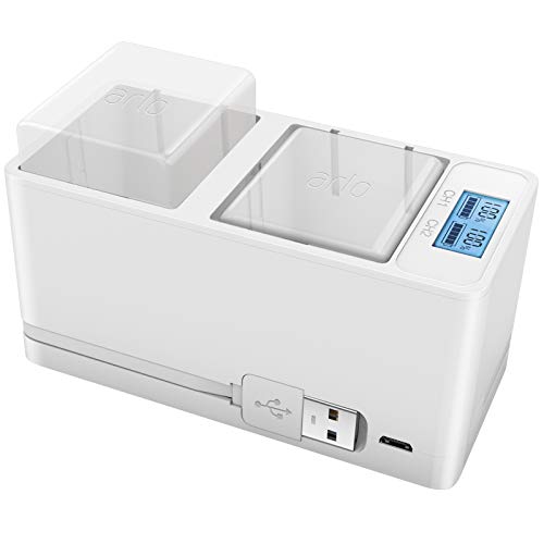 Feirsh Battery Charger Station for Arlo Ultra/Pro 3,Dual Charging Station for Arlo Rechargeable Batteries for Arlo Ultra 4K/Pro 3 Camera